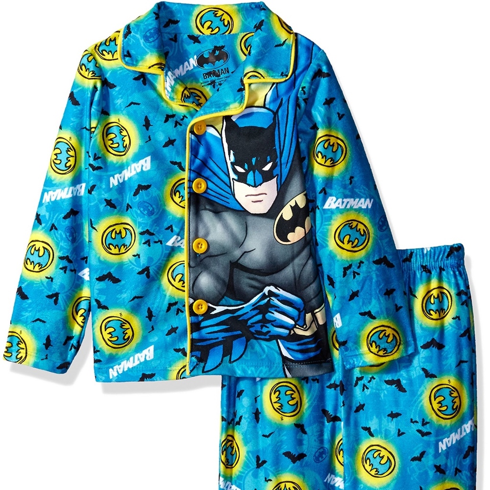 DC Comics Toddler Boys' Batman Pajama Coat Set